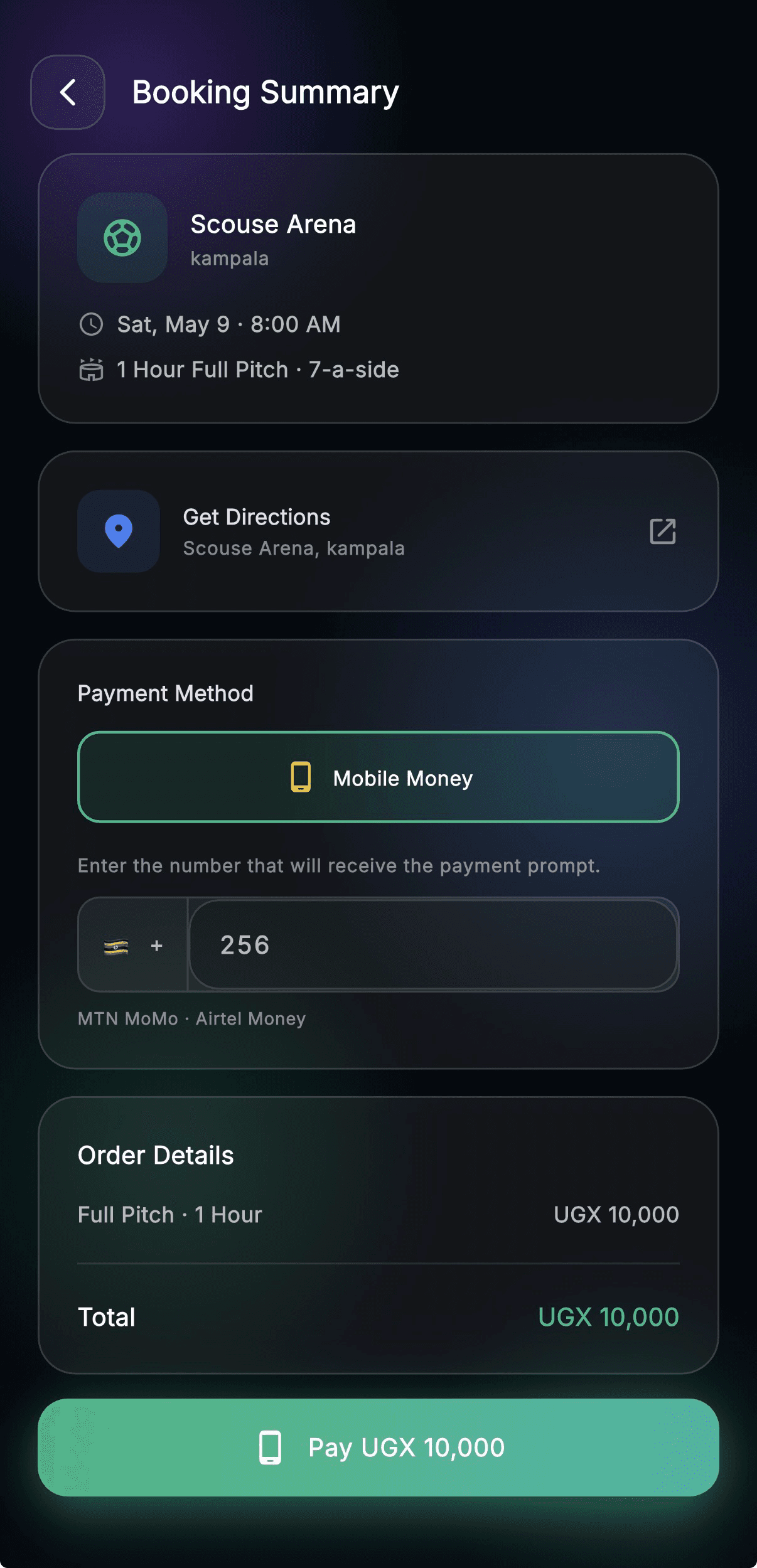 MoMo, Airtel or M-Pesa — done in three taps.